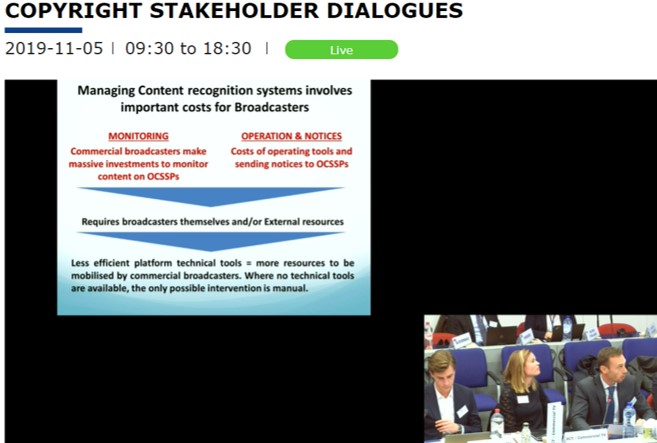 ACT took part in the 2nd Stakeholder Dialogue on the article 17 of the Copyright Directive