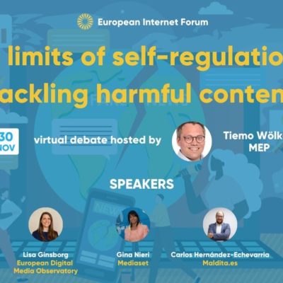 ACT speaks at the European Internet Forum event on ‘The limits of self-regulation in tackling harmful content’